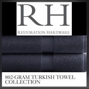 EUC RH 2 bath towels & 2 hands towels Indigo